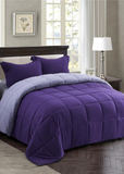3 Piece All Season Bedding Set - Purple