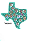 Rusk Texas Rhinestone Stud Earrings