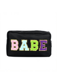 Varsity Letter Patch Cosmetic Bag