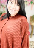 When You're Lonely Waffle Knit Top