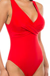 Beachy Keen One Piece Swimsuit - Ruby - ALL SALES FINAL -