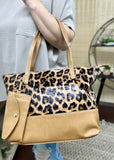 Ashlyn Leo Print Handbag