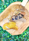 Cowgirl Hat Rhinestone Keychain