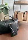 Quilted Barrel Bag & Wallet