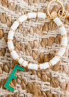 Sequin Disc Initial Keychain