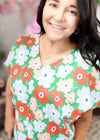 Get My Way Floral Print Top