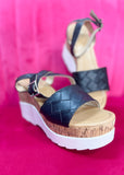 Marilyn Woven Strap Wedge - ALL SALES FINAL -