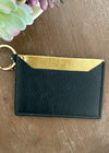 Gold & Black Keychain Wallet