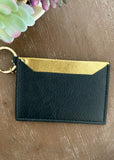 Gold & Black Keychain Wallet