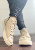 Corkys Imagine Sneaker - Beige Metallic Leopard
