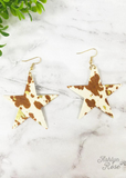 Shine Bright Cowhide Earrings