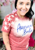 American Babe Bleached Graphic T-Shirt