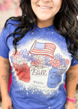 American Mason Jars Bleached Graphic T-Shirt
