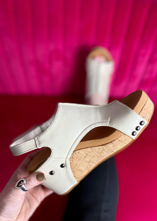 Corkys Carley Wedge - Cream