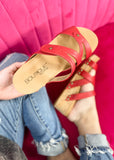 Corkys Wander Wedge - Red -ALL SALES FINAL-