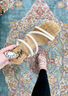 Corkys Dreamy Block Heel - Ivory Patent
