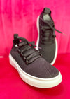 Eliza Sock Sneaker - Black - ALL SALES FINAL -