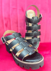 Corkys Fisher Heeled Sandal - Black