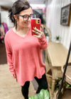 Just A Feeling Waffle Knit Top