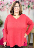 Just A Feeling Waffle Knit Top