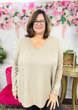 Just A Feeling Waffle Knit Top