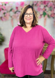 Just A Feeling Waffle Knit Top