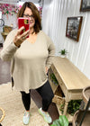 Just A Feeling Waffle Knit Top
