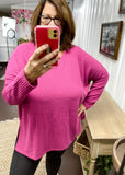 Just A Feeling Waffle Knit Top