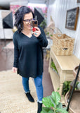 Just A Feeling Waffle Knit Top