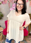 Just Another Day Babydoll V-Neck Top