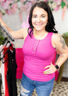 Make A Decision Ribbed Tank Top  ALL SALES FINAL