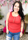 Make A Decision Ribbed Tank Top  ALL SALES FINAL