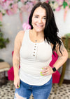 Make A Decision Ribbed Tank Top  ALL SALES FINAL
