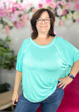 New Beginnings Mineral Washed Top ALL SALES FINAL