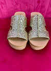 Corkys Oasis Wedge - Gold Glitter