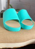 Corkys Popsicle Platform Sandal - Aqua