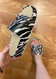 Corkys Popsicle Platform Sandal - Zebra