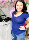 Shine So Bright Waffle Knit Top ALL SALES FINAL