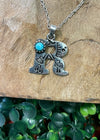 Siena Stamped Initial Necklace