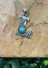 Siena Stamped Initial Necklace