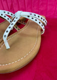 Corkys Swimsuit Sandal - White Metallic - ALL SALES FINAL -