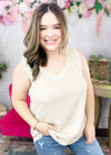 Turn Back Time Linen Sleeveless Top ALL SALES FINAL