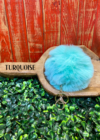 Kailey Faux Fur Pom Keychain