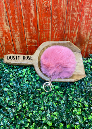 Kailey Faux Fur Pom Keychain