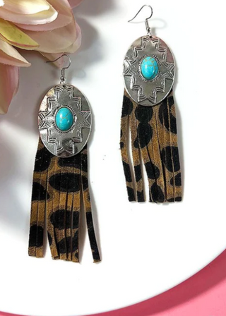 Rebel Like Reba Concho Earrings - ALL SALES FINAL -