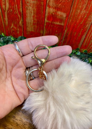 Kailey Faux Fur Pom Keychain