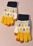 Aztec Print Smart Touch Gloves