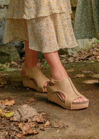 Corkys Carley Wedge - Taupe