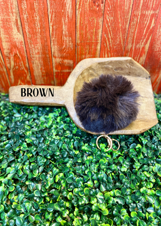 Kailey Faux Fur Pom Keychain