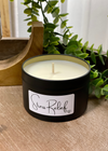 Black Tin 8oz Soy Wax Candle - Evelyn Grace Candle Co.